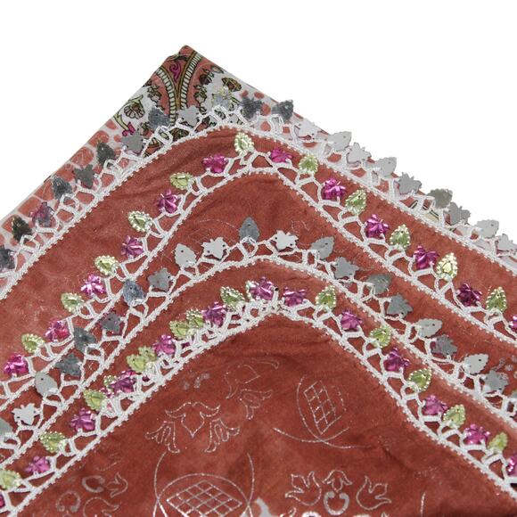 Tulbent Scarf Handmade Crochet Detailing NWOT - Picture 2 of 9